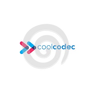 Codec vector logo. Video logo. Media logo