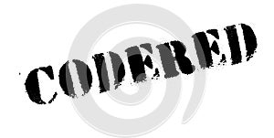 Codered rubber stamp