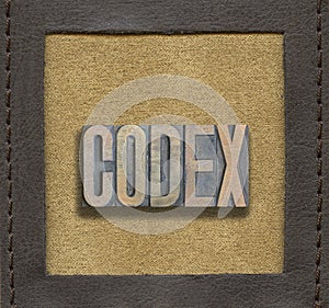 CODEX word framed