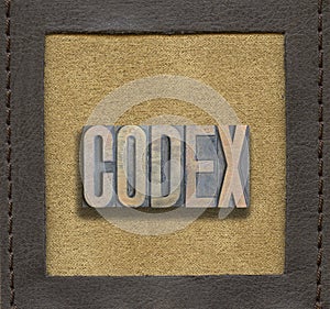 CODEX word framed photo