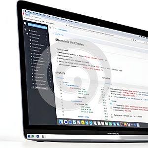 Coding apps browser network isolated on white