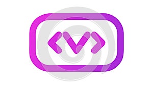 Coding Brackets Icon, Programming & Development, vector design Generative AI