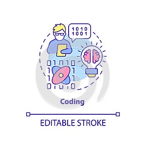 Coding concept icon