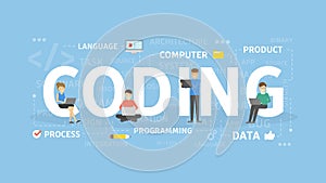 Coding concept illustration.