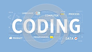 Coding concept illustration.