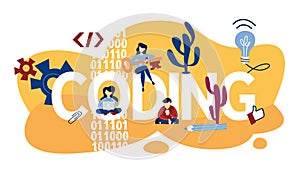 Coding concept illustration