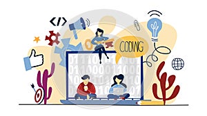 Coding concept illustration