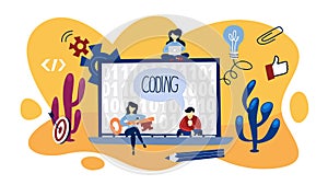 Coding concept illustration