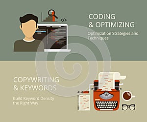 Coding and copywriting