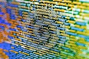 Coding cyberspace concept.