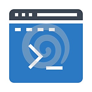 Coding file glyphs double color icon