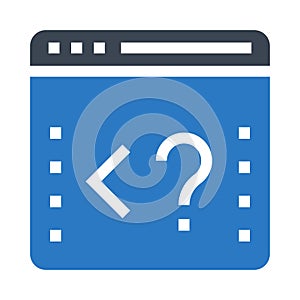 Coding glyphs double color icon