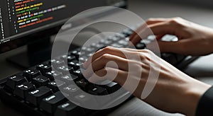 Coding Hands on Keyboard
