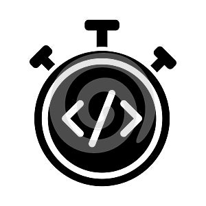 Coding Hourclock Timer Icon