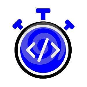 Coding Hourclock Timer Icon