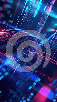 Coding with HTML. Innovation and Technology concept