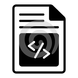 coding Icon. User interface Vector Illustration, As a Simple Vector Sign and Trendy Symbol in Line Art Style, for Design and