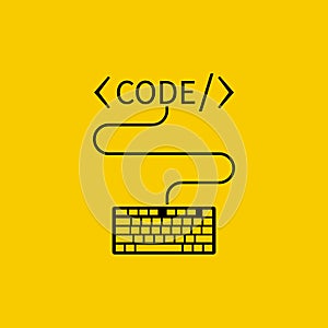 Coding icon. vector