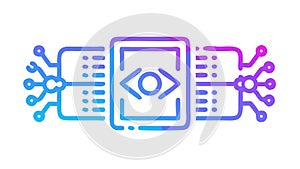 Coding Interface Icon: Software Development Programming, vector design Generative AI