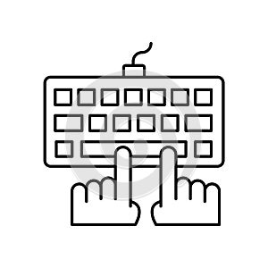 Coding Outline Vector Icon that can easily edit or modify..