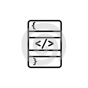 coding program icon vector set collection for web
