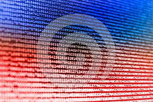 Coding programming source code screen.