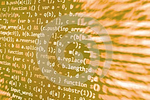 Coding programming source code screen.