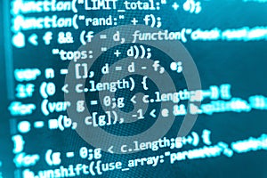 Coding programming source code screen.