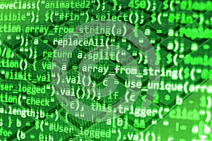 Coding programming source code screen.