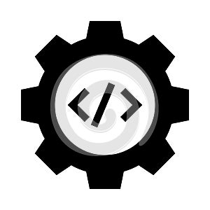 Coding setting glyphs icon
