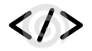 Coding Tags Web Development, Programming Language Icon, vector design Generative AI