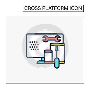 Coding toolkit color icon