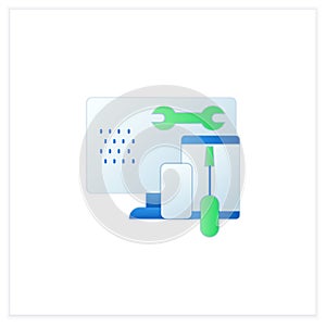 Coding toolkit flat icon