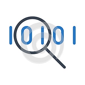 Coding vector color line icon