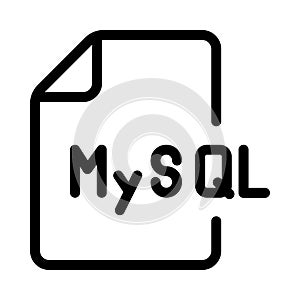 Coding vector line icon