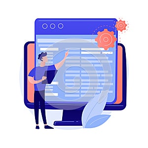 Coding and website development vector concept metaphor.