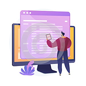 Coding and website development vector concept metaphor