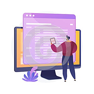 Coding and website development vector concept metaphor.