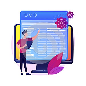 Coding and website development vector concept metaphor.