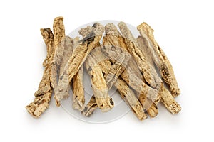 Codonopsis roots, traditional chinese herbal medic photo