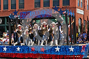 Cody, Wyoming, USA - July 4th, 2009 - Parade float of the Park County Jail at the Independence Day Parade