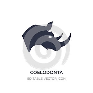 coelodonta icon on white background. Simple element illustration from Animals concept