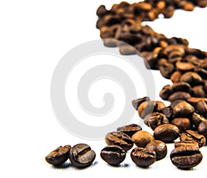 Cofee beans trace