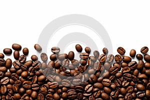 Coffe beans isolated on white background