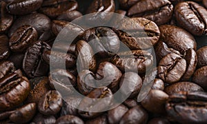 Coffe beans macro