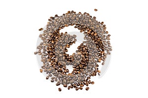Coffe beans questionmark