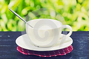 Coffe cup in the Garden.