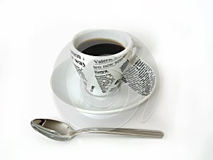 Coffe cup with spoon