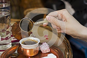 Traditional Turkish coffee