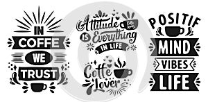 coffe Vintage motivation quotes typography inspirational for poster, shirt, logo, sticker, card